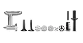 Насадка-м'ясорубка KitchenAid 5KSMMGA цільнометалева з насадками для ковбас