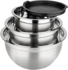 Набір мисок з кришками Maestro з нержавіючої сталі 6 предметів (MR-1688)