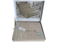 Комплект постільної білизни Maison d'or Adrienne Beige бамбук 220-200 см бежевий