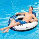 Надувне коло-крісло Intex 58825 "River Run 1", Ø135 см, зі спинкою, до 100 кг