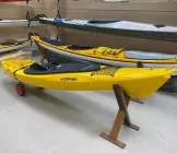 Каяк одномісний для риболовлі та полювання SeaBird Designs Ranchero,багатоцільова байдарка, жовтий