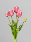 Латексний букет тюльпанів 5 шт, 46 см, рожевий, К07053