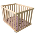 Манеж Ommi натур/фіолетовий