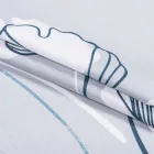 Тканина бязь ТКЧ набивна гінко білоба колір сіро-блакитний (120г/м.кв150см пог.м) 185992