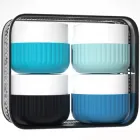 Набір ємностей для косметики 4х50ML (4 шт.) blue and black 3DTOYSLAMP