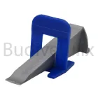 Клин та кліпса для системи вирівнювання плитки REPLAST 1 мм 100+250 шт