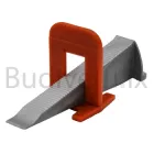 Клин та кліпса для системи вирівнювання плитки REPLAST 2 мм 100+250 шт