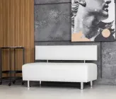 Диванчик для салону краси ELIKOR Білий