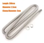 Гофрирована труба вихлопна 2м для автономних обігрівачів D24/26