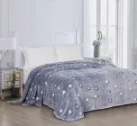 Плед Love You Фліс Сіро-блакитний 150х200 см Зірки (ly81992)