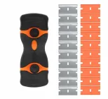 Скребок для видалення бруду зі склокераміки та чищення варильних поверхонь, силікону та вікон 22 змінних лез