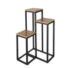 Підставка для квітів металева 3-ярусна 34.5х34.5х67 см Ruhhy 25626