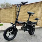 Електровелосипед складаний ASKMY U15 Max 48V 500W 18Ah чорний| з амортизатором та додатковим сидінням