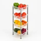 Етажерка кутова Bursev 5158 90 Прозора 38х33х81см