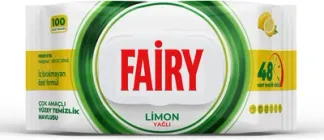 Універсальні вологі салфетки для прибирання Fairy 100шт