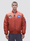 Бомбер чоловічий Alpha Industries MA-1 NASA MJM21093C1 2XL Помаранчевий (640631819734)
