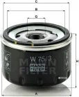 Фільтр оливний MANN W 75/3 - W 75/2