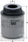Фільтр масляний MANN W 712/94 - W 712/91