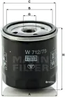 Фільтр оливний MANN W 712/75 - W 712/22