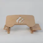 Столик для ноутбука K3 CRAFT Flex (59 х 34 х 21 см) із змінним кутом стільниці та підставками для мишки та чашок