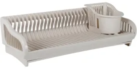 Сушарка для посуду 2 в 1 Алеана 53х23х19 см Біла роза (167091-б.роза)