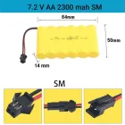 Акумулятор 7.2V Ni-MH 2300mAh для іграшкових машинок, джипів на радіокеруванні, батарея для джипа на пульті управління