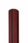Штахетник для паркану трапеція Завод ПрофАльянс мат RAL 3005 червоний 500 мм