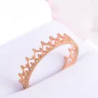 Жіноче кільце корона з червоного золота 17.5 K-0231