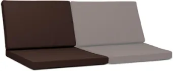 Комплект подушок з поролону на садові меблі Студія Комфорту Оксфорд 60х40х5/60х60х5 см Коричневий (CS-062213)