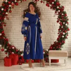 Вишита сукня Plumarii "Сессіл" 2XL(56) Синій PJ-0056-B