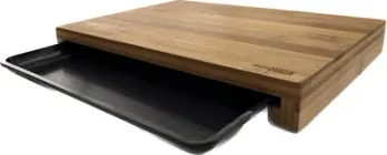 Дошка для нарізання бамбукова з лотком Eurogold 33 х 23 см