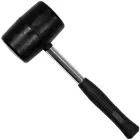 Молоток гумовий VOREL з металевою ручкою Ø=76 мм 1100 г (33908_v)