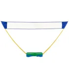 Портативна сітка для бадмінтону 7535 – поліестерова, з пластиковою основою, 290×160 см (синя)