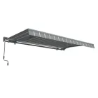 Маркіза горизонтальна ліктьова Gutroof Premium 400х300 Сіро-білий