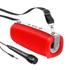 Акустика-караоке HOCO Gallant outdoor TWS BT Speaker BS55 BT5.3, AUX, FM, USB, TF, 2.5h, red