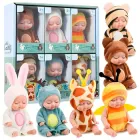 Колекція із 6 мініатюрних ляльок іграшок BauTech зі змінним одягом Різнокольоровий (1015-894-00)