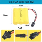 Акумулятор 3.6V Ni-MH 2300mAh для іграшок, машинок на пульті керування, роботів, танків