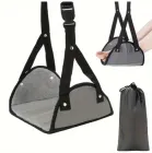 Підвісний регульований гамак підставка для ніг, для подорожей / дому / офісу + чохол, сірий (109733108)