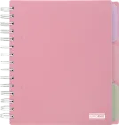 Зошит Buromax Pastel B5 120 аркушів у клітинку з 3 розділювачами Рожевий (BM.24355912-10)
