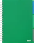 Зошит Buromax Bright A4 120 аркушів у клітинку з 3 розділювачами Зелений (BM.24345912-04)
