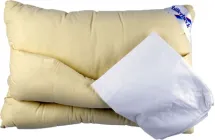 Подушка ортопедична Billerbeck Комфорт поліефірне волокно та овеча вовна + Наволочка 40х60 см (1171-12/46)