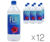 Упаковка мінеральної негазованої води Fiji, 12 шт. х 1 л, ПЕТ