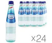 Упаковка газованої мінеральної води Rocchetta Brio Blu, 24 шт. х 0,5 л, скло