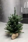 Штучна лита ялинка Зелена 0.55 м на 30% більше гілочок
