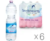 Упаковка негазованої мінеральної води San Benedetto, 6 шт. х 2 л, ПЕТ