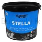 Покриття декоративне інтер'єрне ELEMENT Decor Stella зі скляними мікосферами та перламутром 5 кг