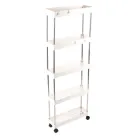 Етажерка стелаж Supretto на 5 полиць на колесах. Компактне зберігання — порядок у кожному куточку