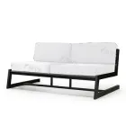 Диван металевий AVVS Атлас вуличний 126 см лофт рогожка білий