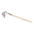 Сапка сапа мотика садова трапеція з держаком 60 см ширина леза 15 см (сталь марки 65Г)