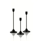 Підсвічники металеві 3шт (22 см., 19 см., 15 см) на тонкій ніжці ( 5674)